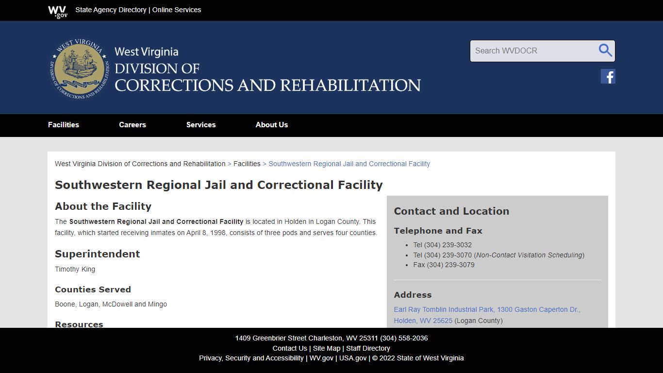 Southwestern Regional Jail and Correctional Facility